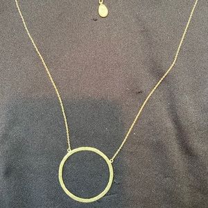 Silpada sterling silver hammered circle necklace